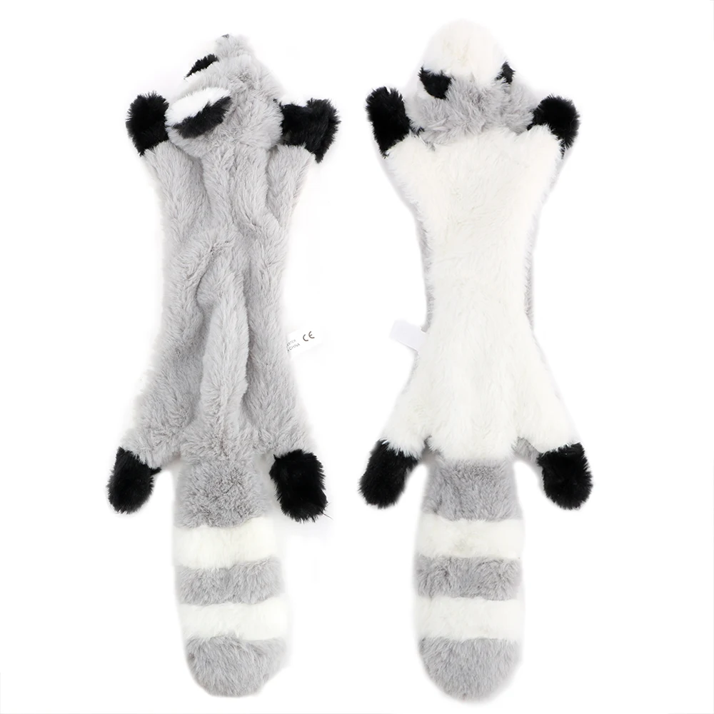 Squeaky Whistling Involved Squirrel Squirrel Raccoon Fox Skunk Animal Plush Toy Squeak Pet Dog Toys New Cute Plush Toys