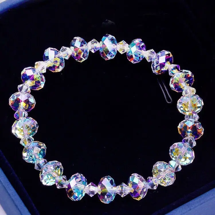 New Fashion Crystal Beaded Bracelets For Women Sweet Temperament Handwork Bracelets&Bangles Charms Jewelry Making