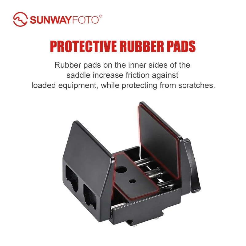 SUNWAYFOTO SM-76 Saddle Mount Rifle Adapter for Tripod Arca Swiss QR Plate