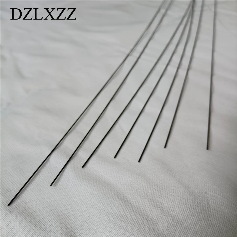 6Pcs Diameter 0.8mm 1mm 1.2mm Black Glass Fiber Rod Lenght 1000mm Fiberglass Elastic Insulation Bar