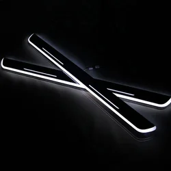 MANSir 2PCS For Hyundai Tucson 2015 -2019 2020 Acrylic Moving LED Welcome Pedal Car Scuff Plate Pedal Door Sill Pathway Light