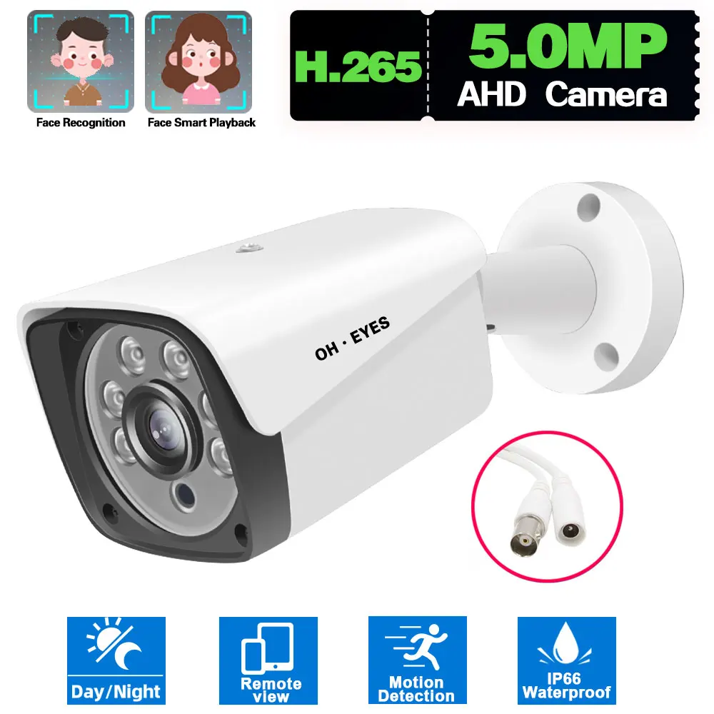 

CCTV Outside AHD Security Camera 5MP Outdoor Waterpoof Night Vision BNC Analog Video Surveillance Camera for DVR System XMEYE