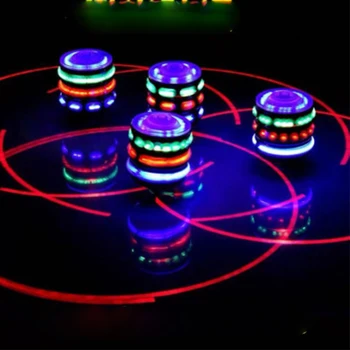 ไม้ส่องสว่าง Gyro เลียนแบบไฟ LED ลูกข่างเลเซอร์ไม้ Gyro ไฟสีสัน Plus สายแฟลชเพลง Gyro