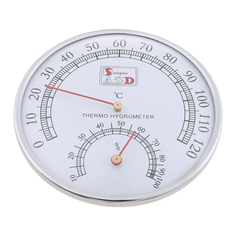 Sauna Thermometer Metal Hygrometer Case Steam Sauna Room Emperature Guage Humidity Meter Bath And Sauna Indoor Outdoor Used