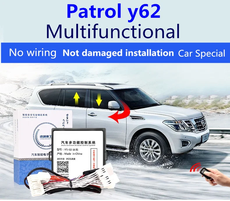 Automatic window closer for Nissan Patrol y62 2012-2019 automatic closing window lifter lock lock mirror folding