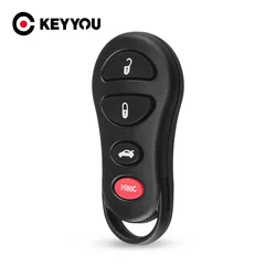 KEYYOU 4 Buttons Remote Key Shell Case PAD For Chrysler Dodge