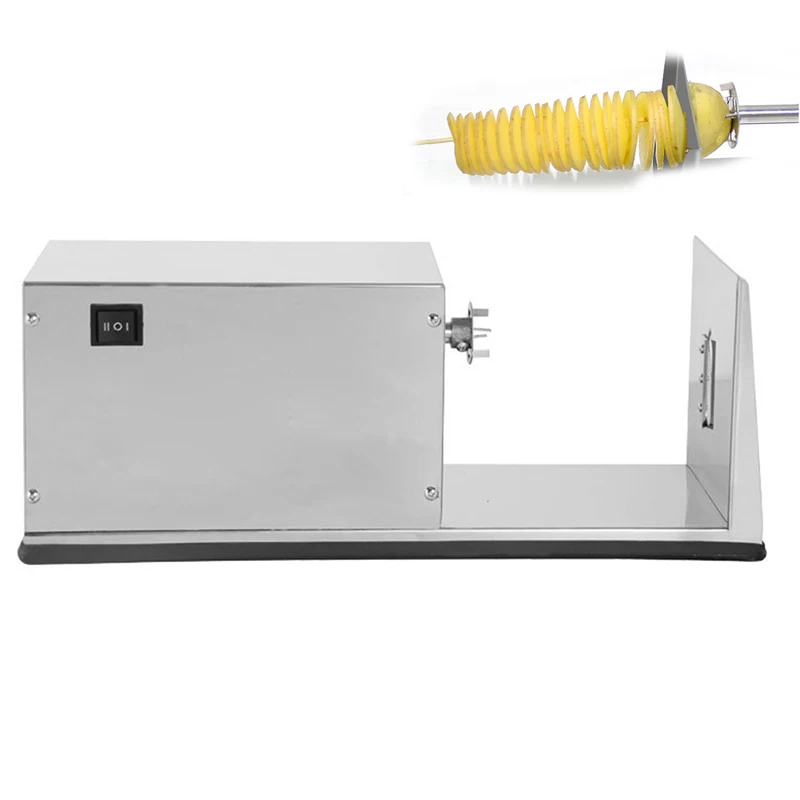 Multifunctional Commercial Tornado Potato Slicing Machine 220V Stainless Steel Electric Twisted Potato Cutter For Crispy Spiral