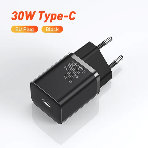 Адаптер Baseus Super Si 30 Вт USB C для быстрой зарядки iPhone и iPad — фото товара