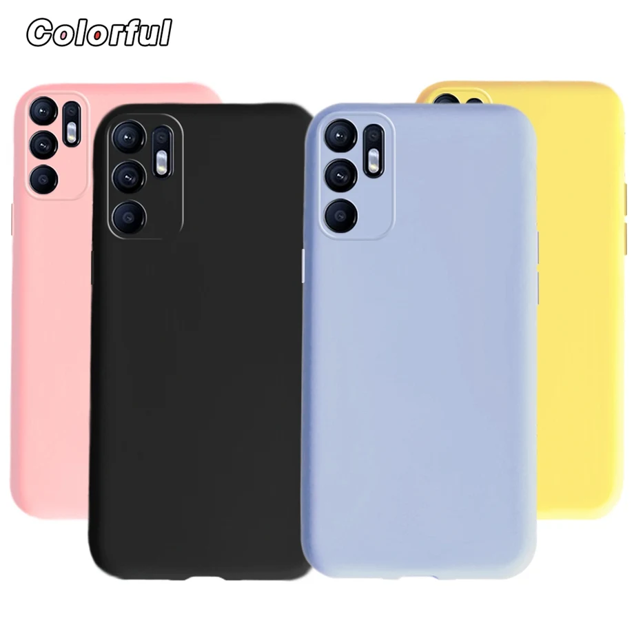 For OPPO Reno 6 4G CPH2235 Case Plain Sample Back Cover For Reno 6 Pro Plus Reno6 Pro 5G Snapdragon Reno6 5G Coque Cover Shell