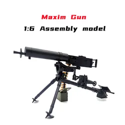 1/6 Maxim Gun Assembly Model Heavy Machine Gun 1:6 maschinengeldpe MG08 Toy per 12 