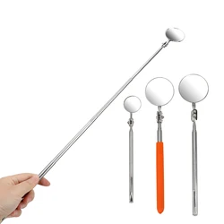 Telescoping Inspection Round Mirror Hand Tools Set Extending Car Angle View Pen Auto Telescopic Detection Lens