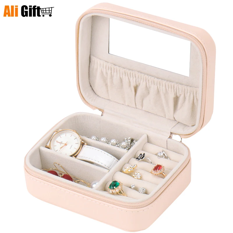 

Portable Jewelry Box Lovely Princess European Korean Small Earnail Receiving Box Ring Finger Box Portable Dressing Case Gift