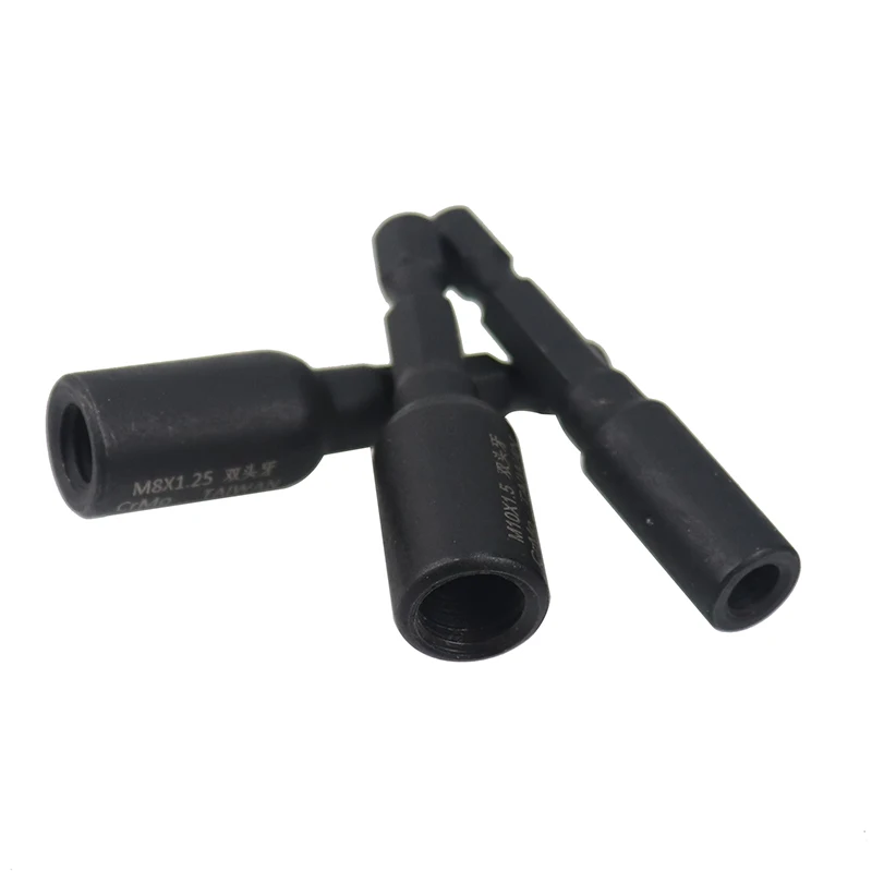 Socket Adapter 1/4" Hex Shank Socket Set For Metal Screws Self-Tapping Chuck 6/8/10mm Embedded Lock Nuts Woodworking Tools
