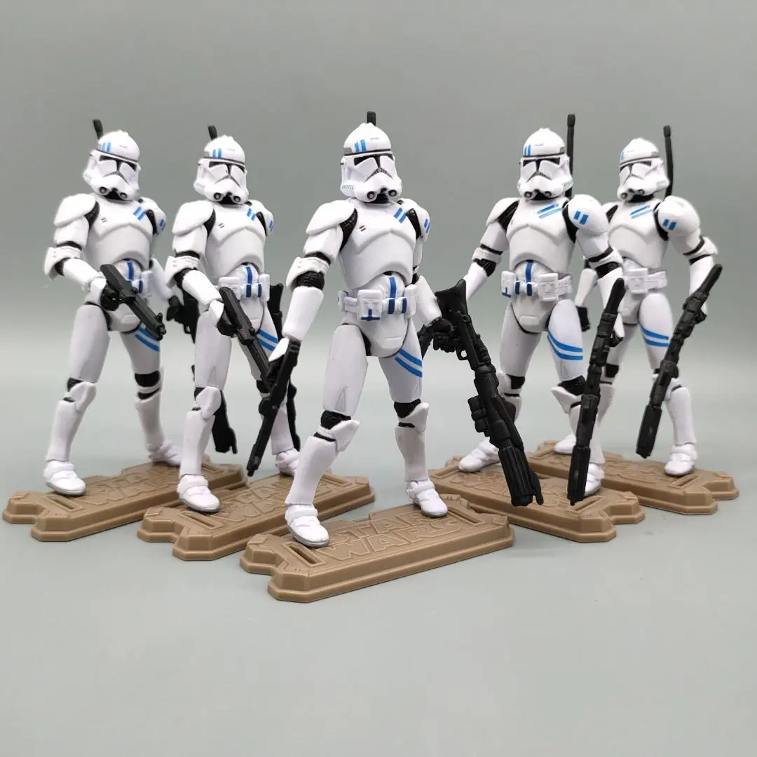 Lot of 5 Star Wars Legacy Fifth Fleet Sercurity Clone Trooper 3.75