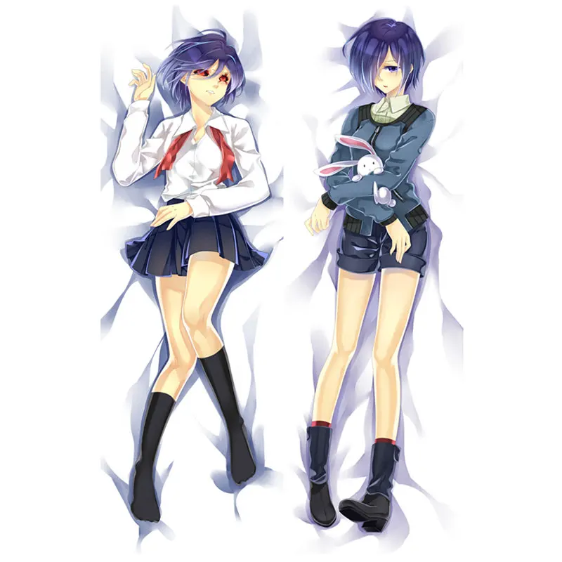 50x150CM 2Way Anime Tokyo Ghoul Touka Kirishima Dakimakura Case Two-sided 3D Print Bedding Hugging Body Pillow Covers Gifts