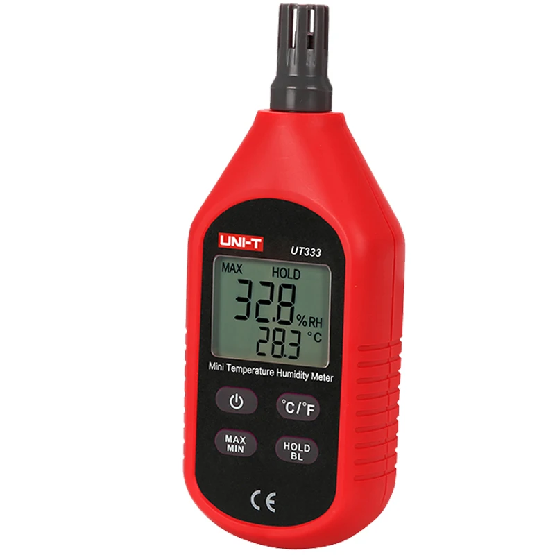 UNI-T UT333 Mini medidor de temperatura y humedad higrómetro interior y exterior LCD Digital medidor de humedad y temperatura probador