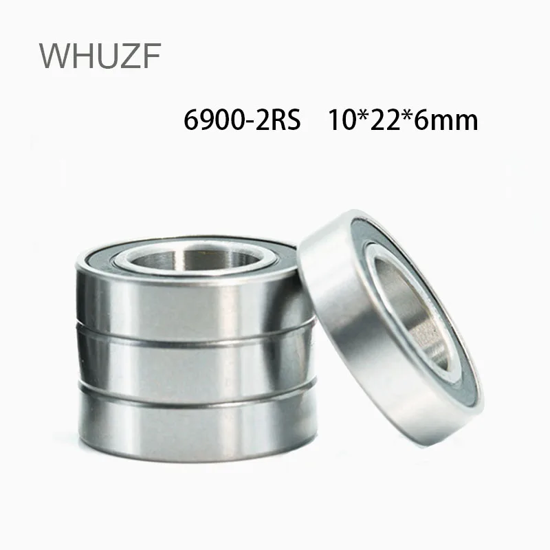 

WHUZF Free Shipping 6900RS Deep Groove Bearing 10x22x6 mm ABEC-3 Bicycle Bottom Brackets Spares 6900RS 61900RS Ball Bearings