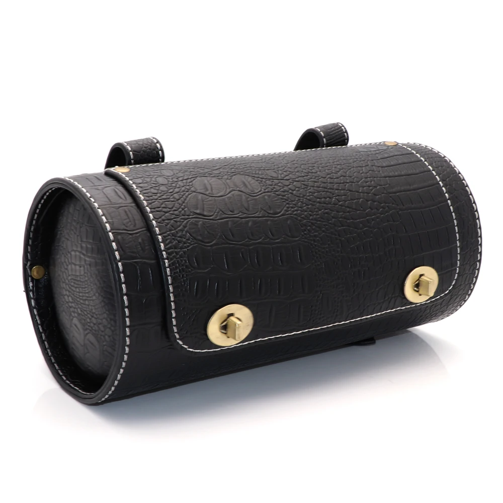 Motorcycle Bag Saddlebags PU Leather Front Fork Tail Tool Bag Luggage For Harley Chopper Bobber Cruiser Sportster XL 883 1200