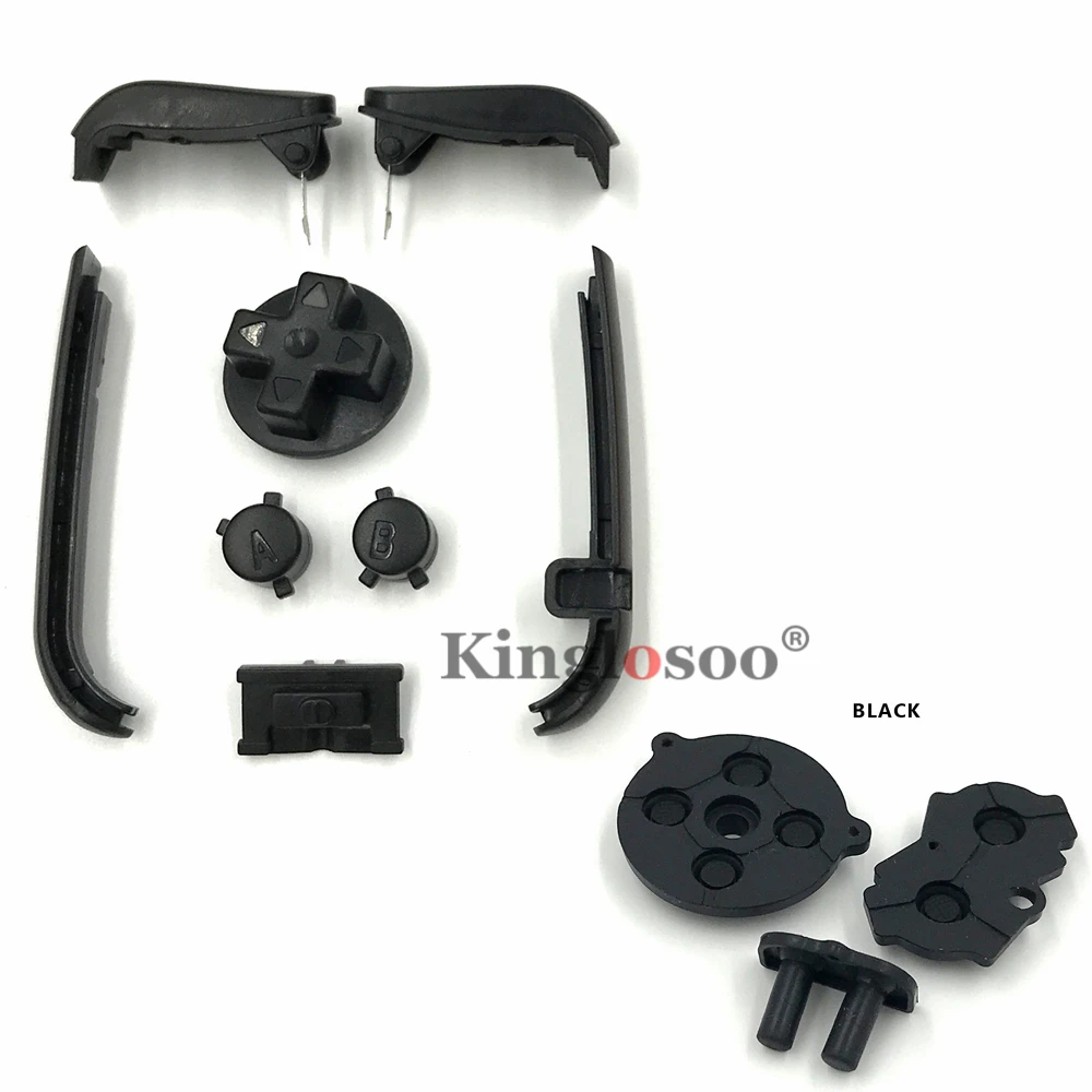 IPS Оболочка Чехол резиновые прокладки силиконовые кнопки для GameBoy Advance Игровая приставка GBA начало выбора кнопки клавиатуры 9 цветов