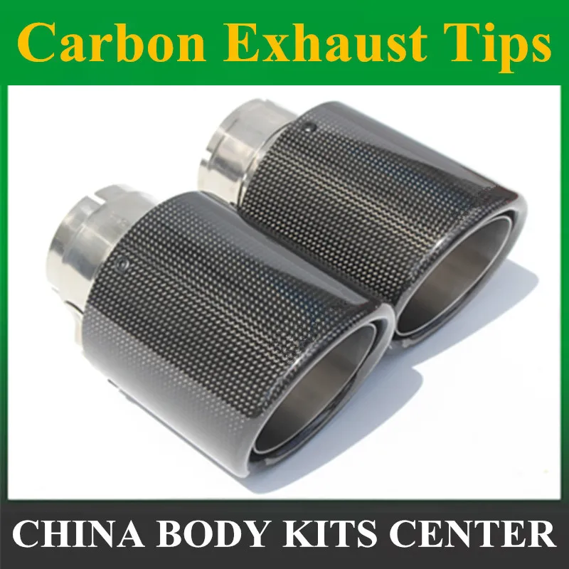 

2 шт. IN63 мм/out101 мм универсальный выхлопной наконечник из нержавеющей стали, модификация автостайлинга, глушитель, хвостовая труба, автомобильные аксессуары