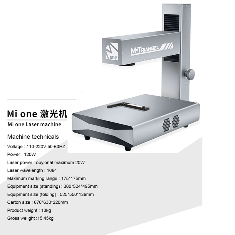 M-Triangel Laser Separating Engraving Machine For iPhone 12/11/X /XS Max/8/8P Back Glass Remove Frame Cutting LCD Repair Machine