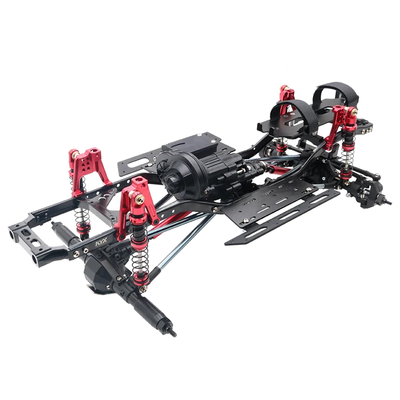 KYX Da Corsa 313 millimetri Interasse Metallo Telaio Kit Telaio per RC Crawler Auto Axial SCX10 II 90046