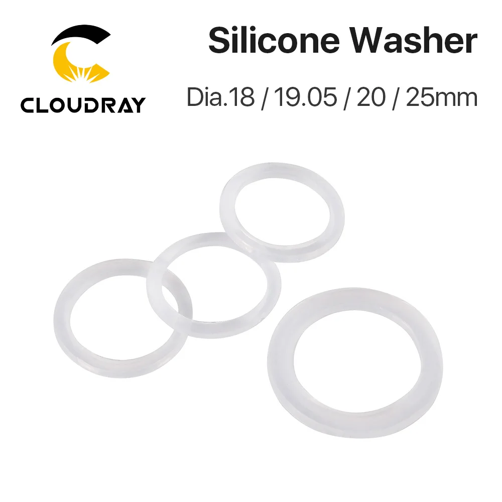 Imagem -03 - Cloudray Arruela de Silicone 19.05 20 25 mm para Espelhos de Lente de Focagem a Laser Co2