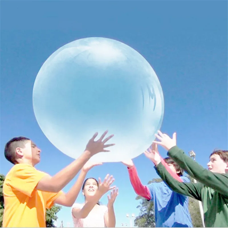Hot Selling Transparent Bubble Ball Creative Children \'s Big Light Toy Baby Bath Birthday Party Decor