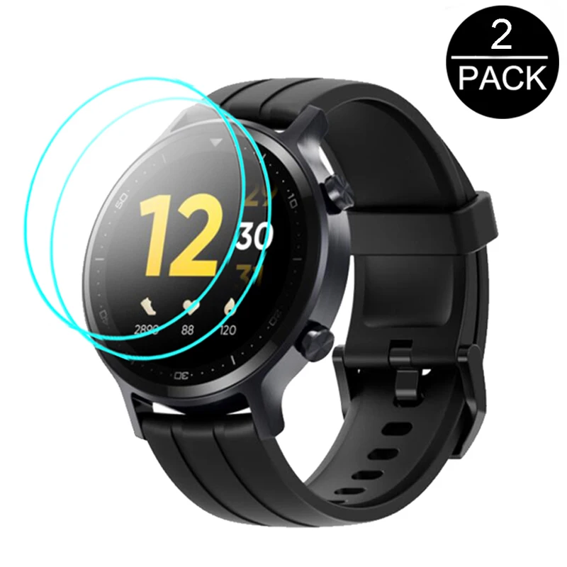 2pcs for Realme Watch S Smart Watch 2.5D 9H Screen Clear Full Coverage Protector Anti-Scratch Protective Glass Films