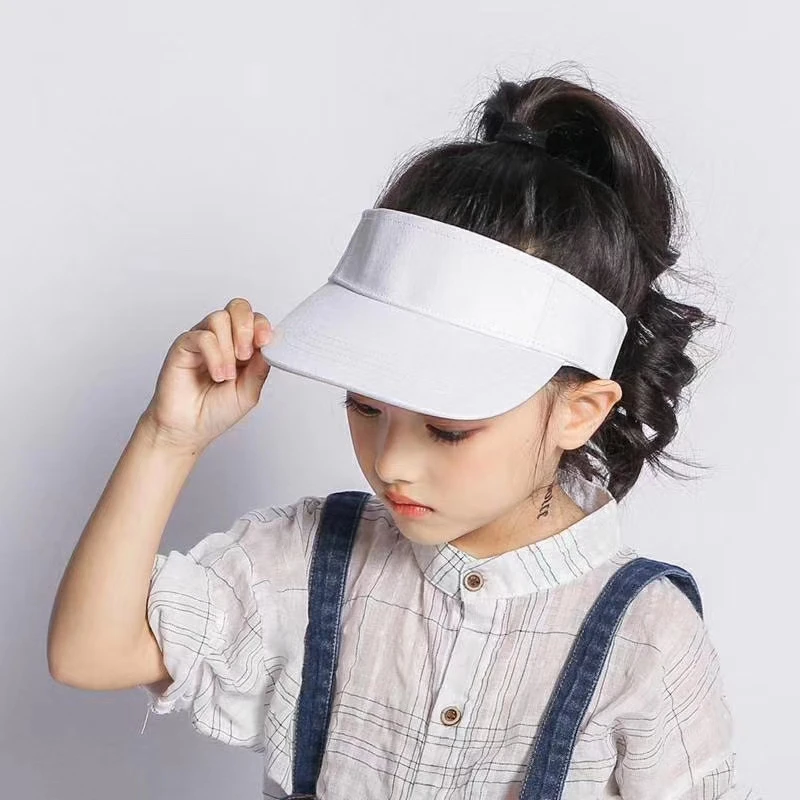 

2020 New Sun Visor Hat Caps For Kids Children Sun Protection Hat For Boys Girls Adjustable