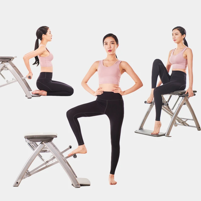 Portable Pilates Universal Chair Equipment Home Yoga Fitness Chair Foldable Multifunctional Yoga Fitness Equipment