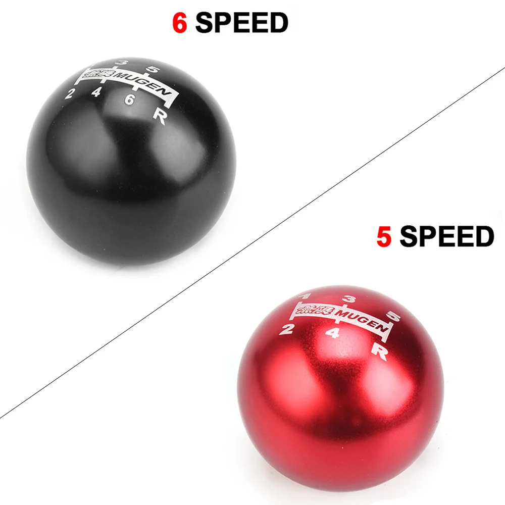 MUGEN 5 speed 6 Speed Universal Neo Chrome Manual Automatic Spherical Round Gear Shift Knob For Honda/TOYOTA/MAZDA RS-SFN012