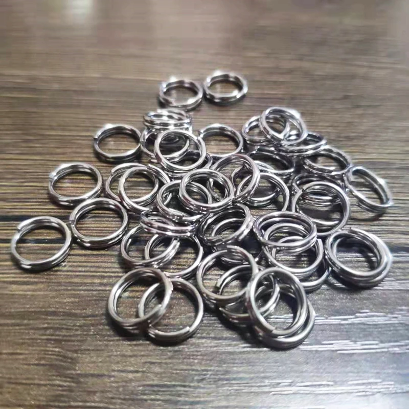 Split Jump Open Rings 10 Pcs in a Pack Pure Titanium Double Loop Rings- Super Light Never Rust 10/ 12/14 MM Jewelry Finding