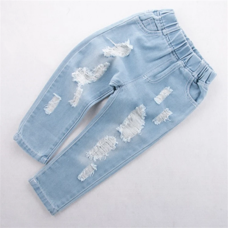 COOTELILI Kids Boys Jeans Children Boys Clothes Denim Toddler Jeans Distrressed Toddler  Baby Girl Clothes Spring Clothing