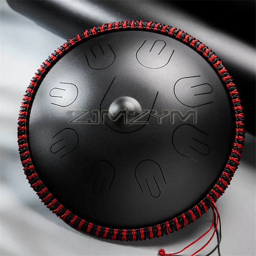 A Professional 9 Notes D Minor Tones Tambourine Ethereal Steel Tongue Handpan Drum Drummer Musical Instrument Percussion