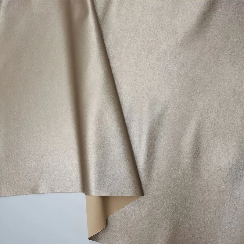 Good,Rose Gold Faux Leather Fabric,Soft One Way Stretch Synthetic Elastic,PU Leather Fabric,Sewing Diy Women Pants Man Clothing