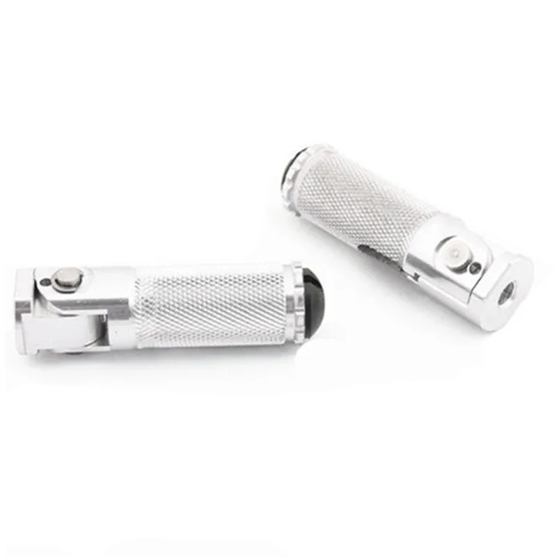 Universal Motorcycle Folding Footrests Footpegs Foot Rests Pegs Rear Pedals For Honda Yamaha Suzuki Kawasaki Scooter Offroad