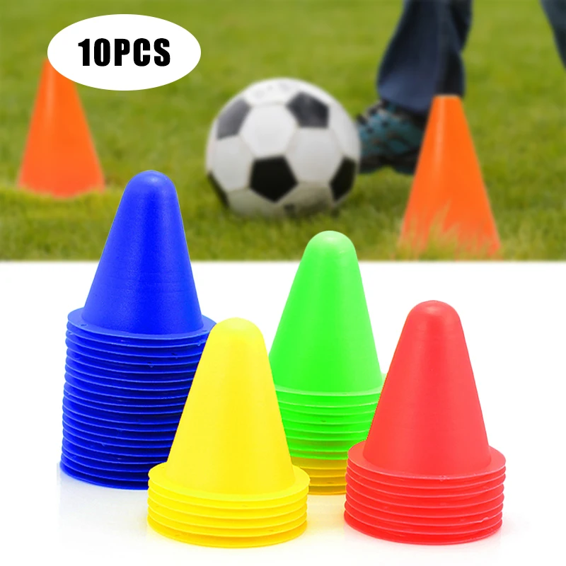 10 Pcs Soccer Training Marker Football Sign Bucket Road Cone Obstacles Roadblocks B99