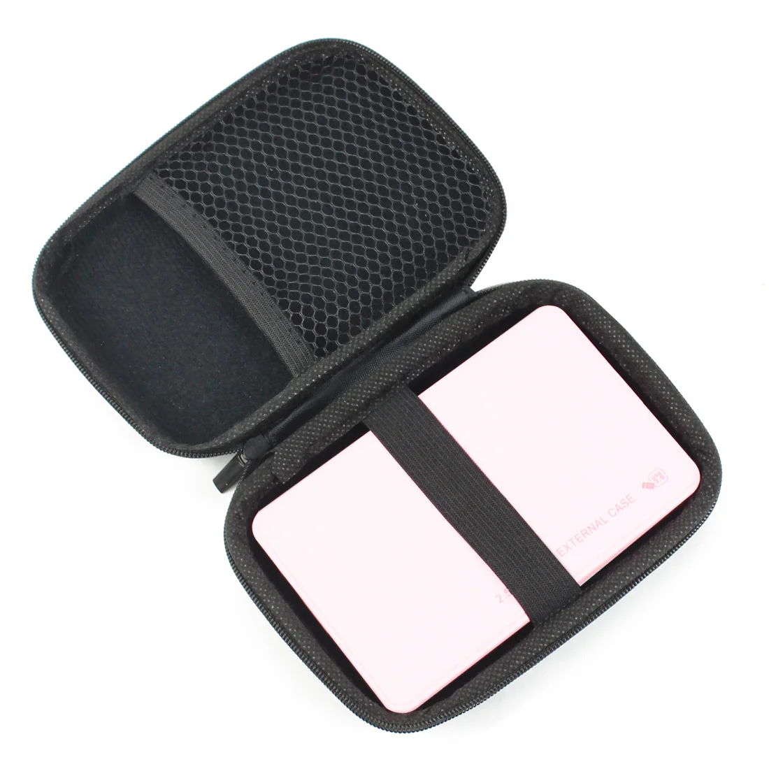 2.5 inch External Hard Drive Disk Protective Case HDD SSD Carry Bag Portable Pouch USB Cable Power Bank Organizer Storage Box