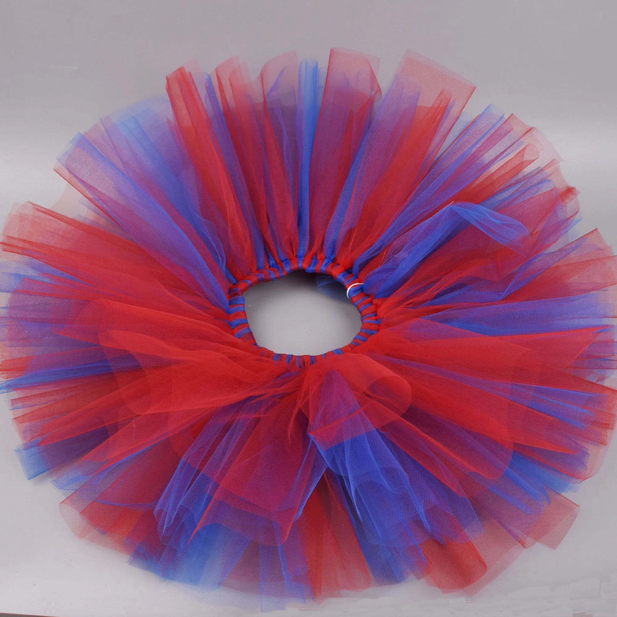 Girls Red/Royal Blue Tutu Skirt Baby Birthday Party Costume Kids Dance School Performance Ballet Tulle Tutus Newborn-12Y