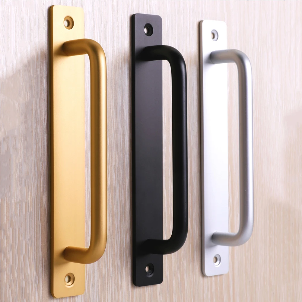 

Black Aluminum alloy handle thickened window and cabinet door handle drawer long handle the balcony move handle