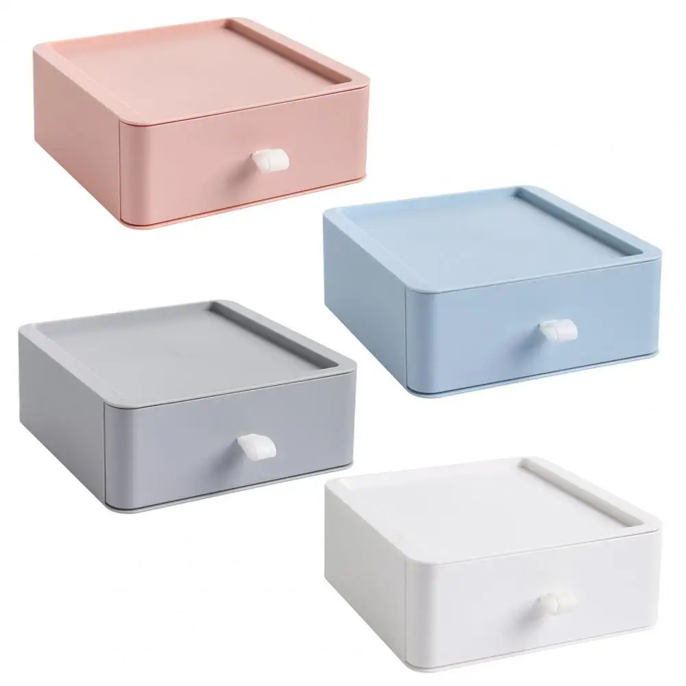 Multifunction Storage Box Large Capacity Plastic Cosmetic Storage Drawer Organizers Supplies for Home