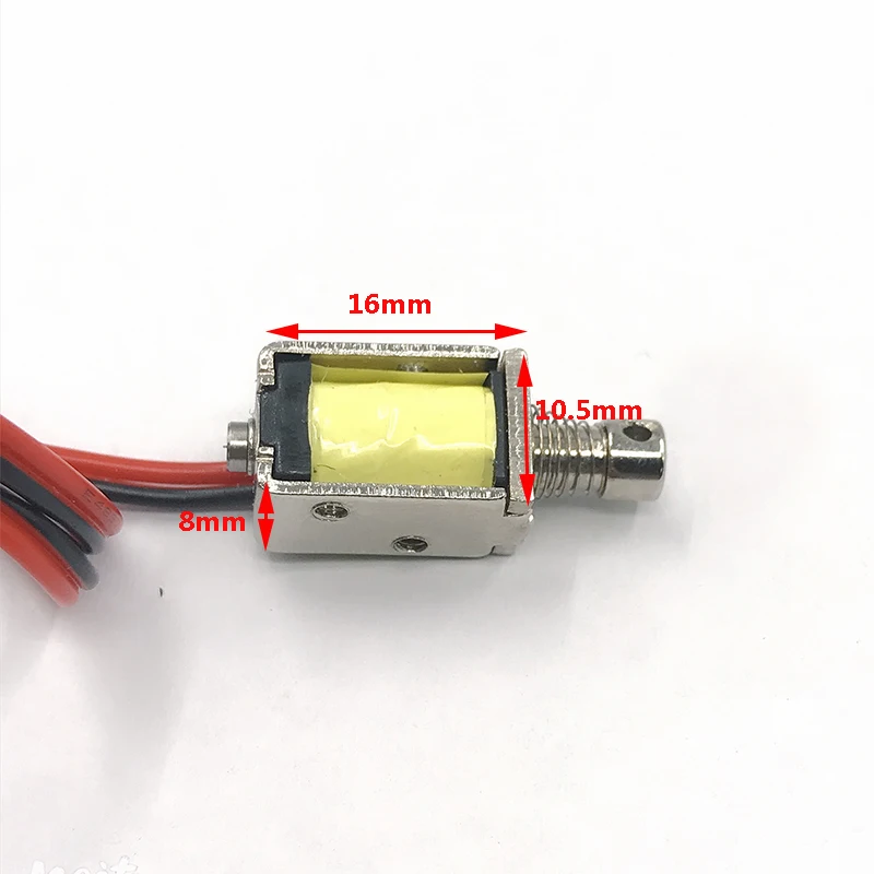 DC 3V 5V 6V 9V 12V 8mm*10mm Mini Tiny Push-Pull Quadrat Magnet Durch Typ Elektromagnet Hub 4mm – Detail 3