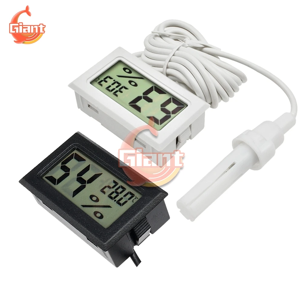 Mini LCD termoigrometro termometro digitale per interni igrometro 1.5M sensore di temperatura cavo misuratore di umidità sonda