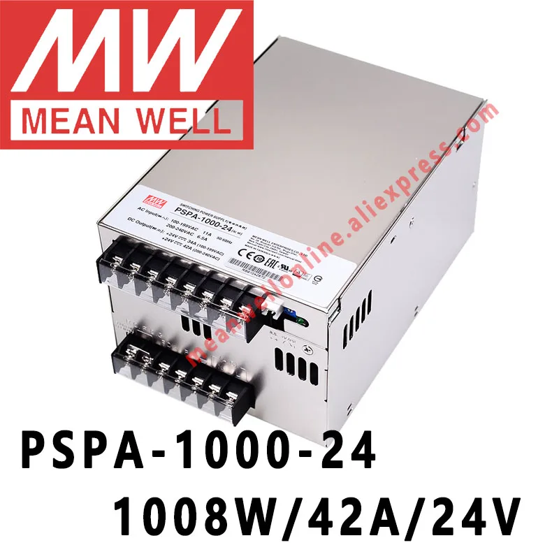 Mean Well PSPA-1000 Series meanwell 12V/15V/24V/48V DC 1000W with PFC and Parallel Function Power Supply online store