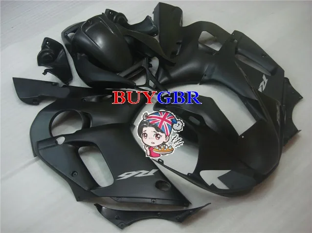 Motorcycle Fairings Black fairing For Yamaha YZF-600 R6 1998 1999 2000 2001 2002 fairing free windscreen