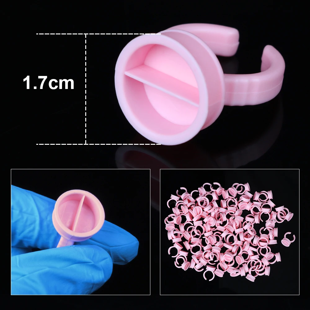 100Pcs Disposable Microblading Tattoo Ink Ring Cup Caps Pigments L M S Permanent Makeup Use Needles Tattoo Supplies Accessories