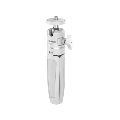 Ulanzi MT-08 Mini Tripod White Color Foldable Tripod Monopod  Mount 1/4'' Tripod Universal for DSLR Android iPhone Smartphone