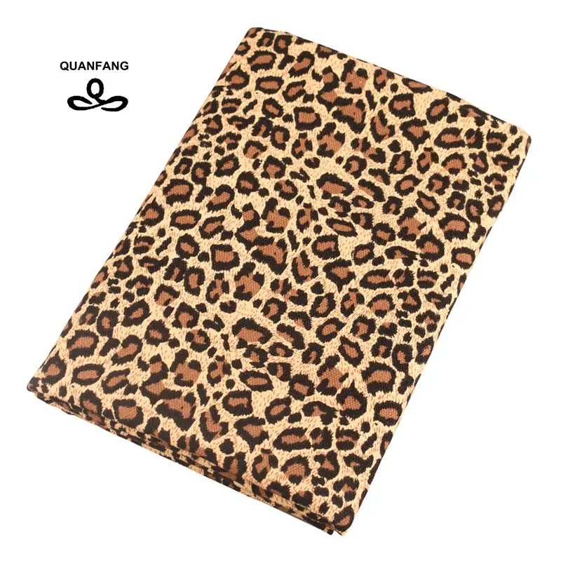 QUANFANG Leopard Series Canvas Fabric For Sewing Sofa Shirt Curtain Bag Home Handmade Cushion 50x140cm or 40x45cm/Piece