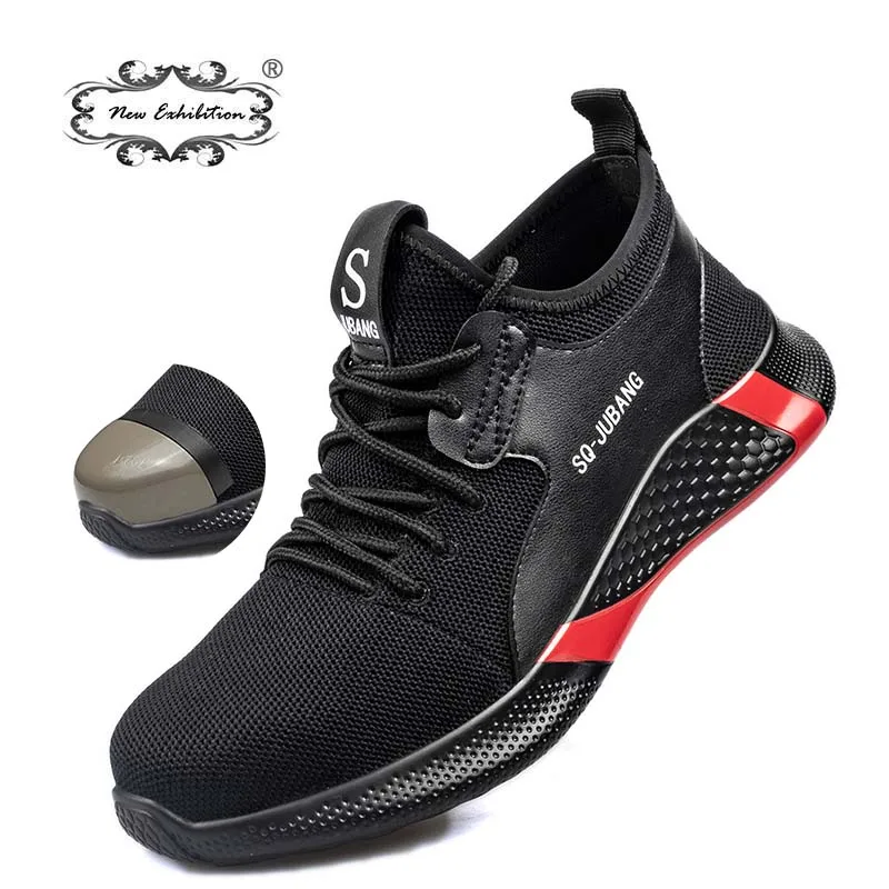 

New exhibition 2020 Fashion Plus Size Mens Steel Toe Cap Protective Work Shoes Short Men Outdoor Indestructible Safety Work Boot